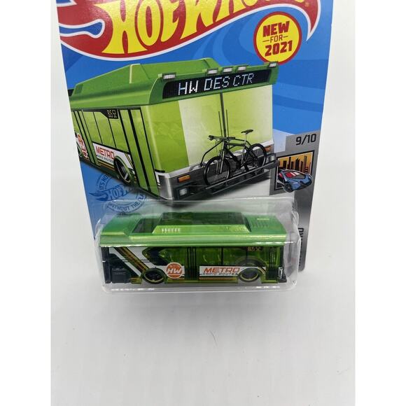 Hot Wheels Green Ain't Fare #155 2021 HW Metro 9/10 ⭐️ - Picture 2 of 5